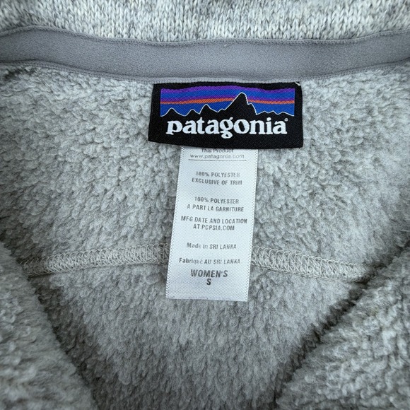 Patagonia Better Sweater Vest Women's Small Knit Fleece Lined Charcoal Grey - Picture 3 of 6